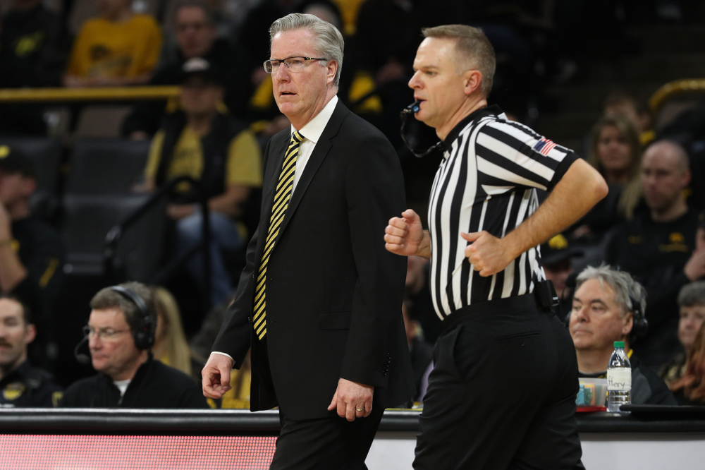 Iowa Hawkeyes head coach Fran McCaffery against the Ohio State Buckeyes Saturday, January 12, 2019 at Carver-Hawkeye Arena. (Brian Ray/hawkeyesports.com)