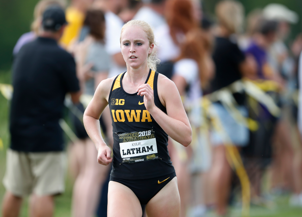 Kylie Latham during the Hawkeye Invitational Friday, August 31, 2018 at the Ashton Cross Country Course. (Brian Ray/hawkeyesports.com)