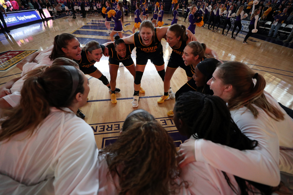 The Iowa Hawkeyes against Northern Iowa Sunday, November 17, 2019 at the McLeod Center. (Brian Ray/hawkeyesports.com)
