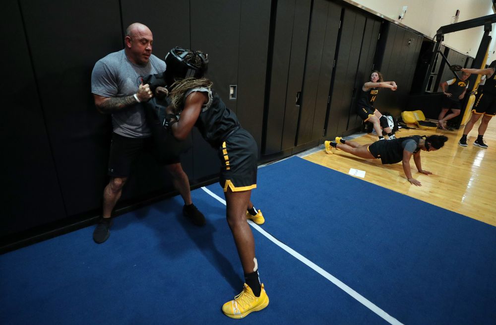 The Iowa WomenÕs Basketball Team participates in the The Program Wednesday, September 18, 2019 at Kinnick Stadium (Brian Ray/hawkeyesports.com)