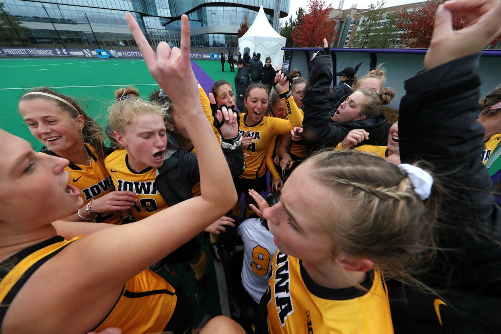 The Iowa Hawkeyes against Maryland during the championship game of the Big Ten Tournament Sunday, November 4, 2018 at Lakeside Field in Evanston, Ill. (Brian Ray/hawkeyesports.com)