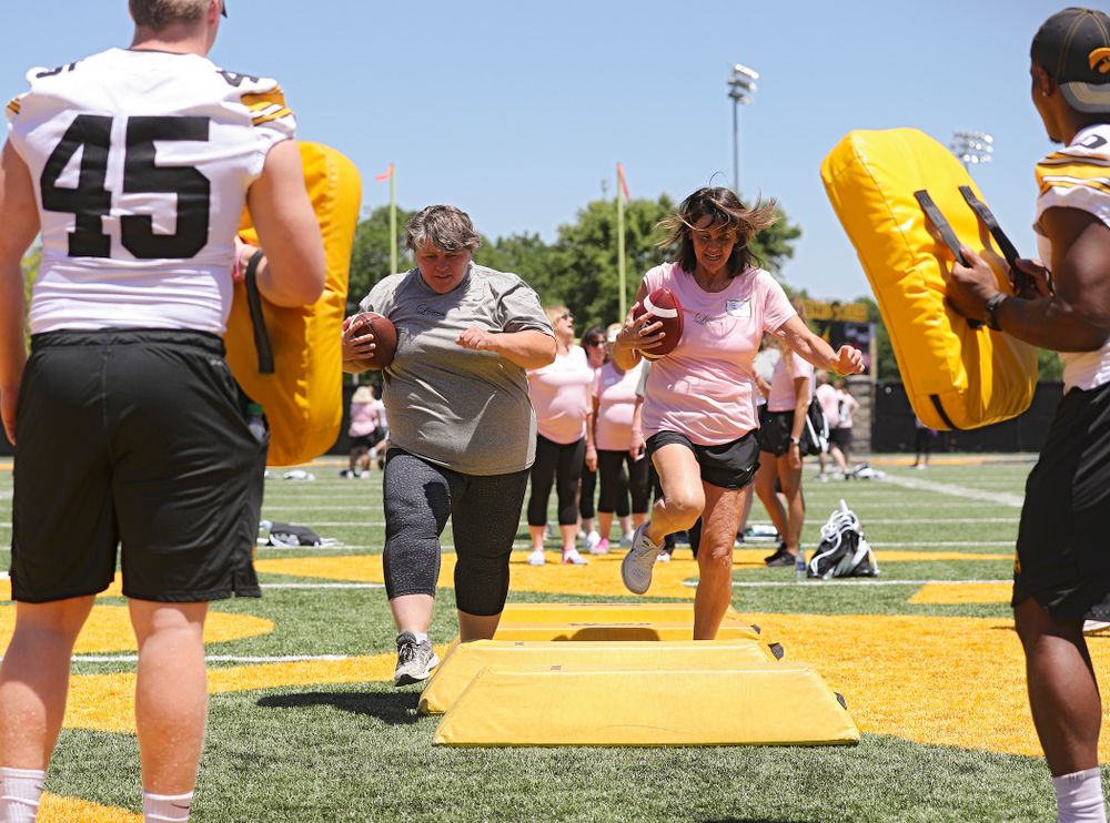The Ladies Football Academy at the Hansen Football Performance Center in Iowa City on Saturday, Jun 8, 2019. (Stephen Mally/hawkeyesports.com)