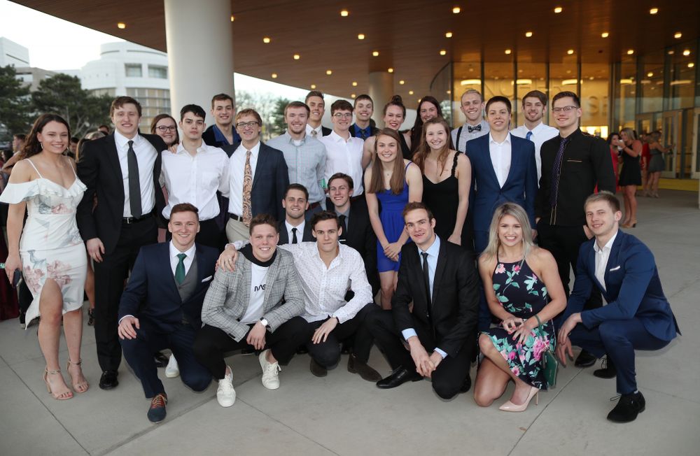 The 2019 Golden Herkys yellow carpet Tuesday, April 23, 2019 at Hancher Auditorium. (Brian Ray/hawkeyesports.com)