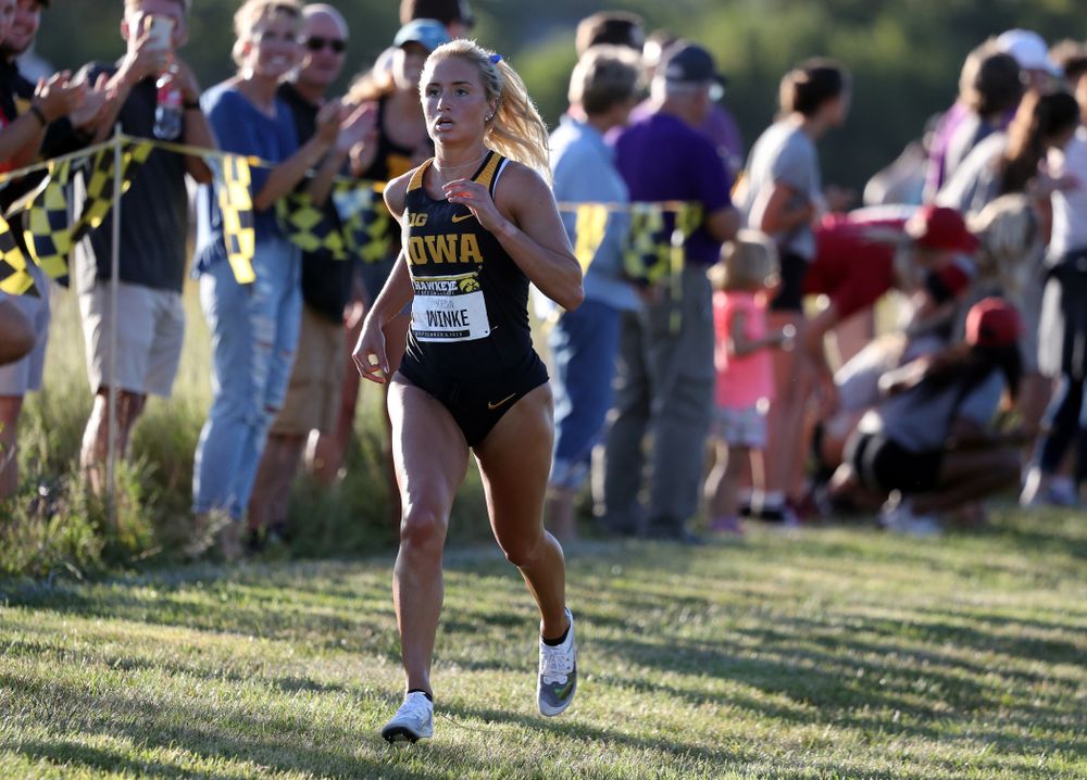IowaÕs Jordan Winke runs in the 2019 Hawkeye Invitational Friday, September 6, 2019 at the Ashton Cross Country Course. (Brian Ray/hawkeyesports.com)