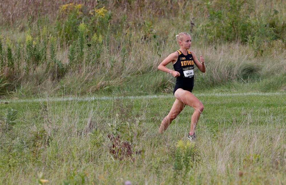 Andrea Shine during the Hawkeye Invitational Friday, August 31, 2018 at the Ashton Cross Country Course. (Brian Ray/hawkeyesports.com)