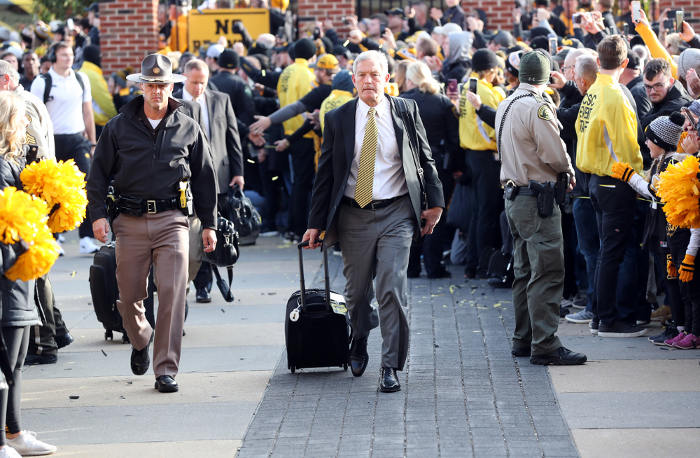 Iowa Hawkeyes head coach Kirk Ferentz against the Penn State Nittany Lions Saturday, October 12, 2019 at Kinnick Stadium. (Brian Ray/hawkeyesports.com)