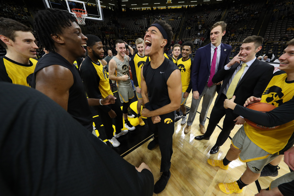 Iowa Hawkeyes forward Cordell Pemsl (35) against the Iowa State Cyclones in the Iowa Corn Cy-Hawk Series Thursday, December 6, 2018 at Carver-Hawkeye Arena. (Brian Ray/hawkeyesports.com)