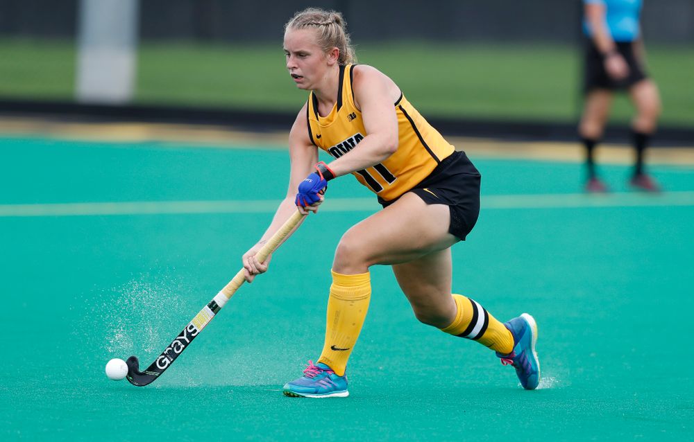 Iowa Hawkeyes Katie Birch (11) against Ball State Sunday, September 2, 2018 at Grant Field. (Brian Ray/hawkeyesports.com)