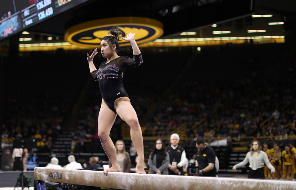 The Iowa Hawkeyes against the Iowa State Cyclones Friday, March 1, 2019 at Carver-Hawkeye Arena. (Brian Ray/hawkeyesports.com)