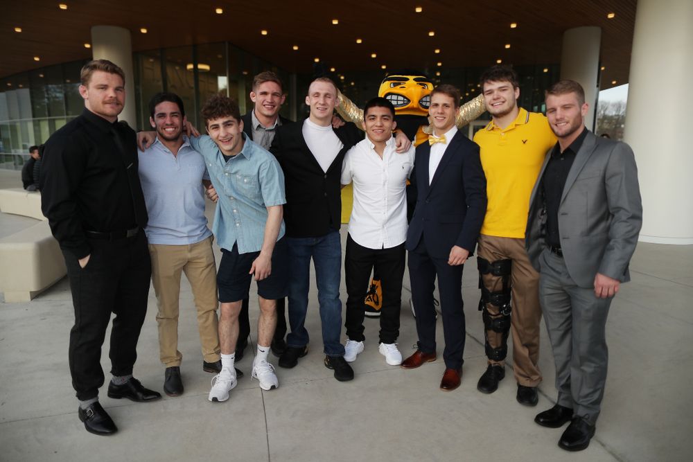 The 2019 Golden Herkys yellow carpet Tuesday, April 23, 2019 at Hancher Auditorium. (Brian Ray/hawkeyesports.com)