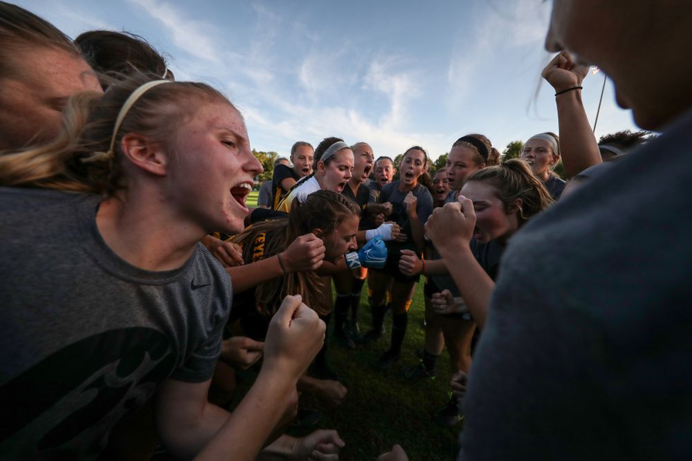The Iowa Hawkeyes against Western Michigan Thursday, August 22, 2019 at the Iowa Soccer Complex. (Brian Ray/hawkeyesports.com)