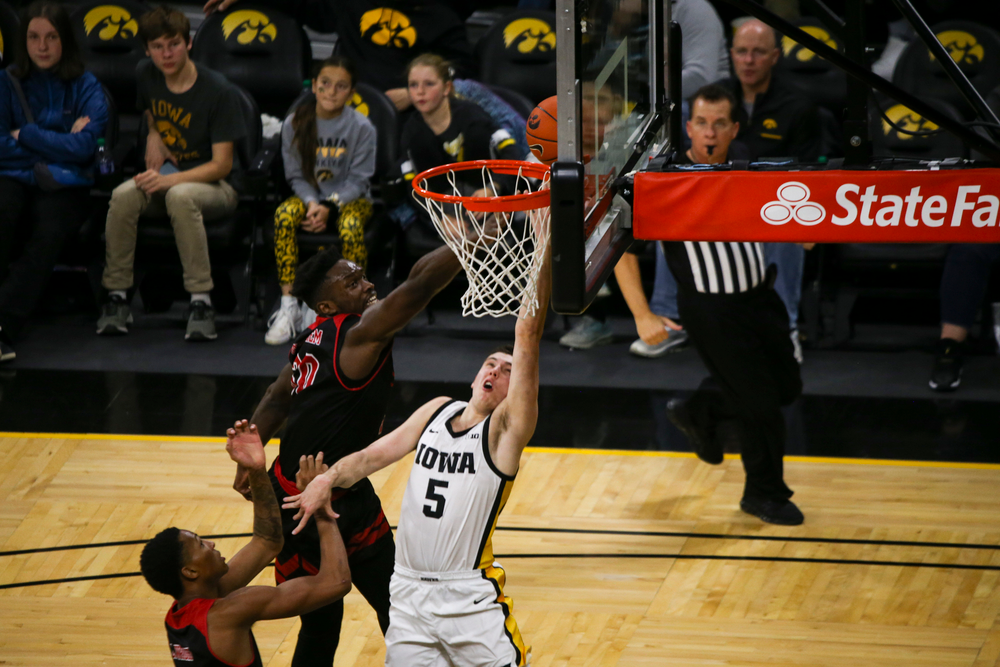 Iowa Hawkeyes guard CJ Fredrick (5) during Iowa men’s basketball vs SIUE on Friday, November 8, 2019 at Carver-Hawkeye Arena. (Lily Smith/hawkeyesports.com)