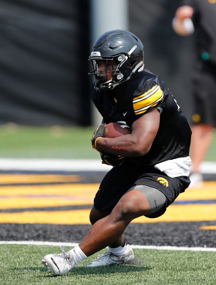 Iowa Hawkeyes running back Henry Geil (30) during fall camp practice No. 9 Friday, August 10, 2018 at the Kenyon Practice Facility. (Brian Ray/hawkeyesports.com)