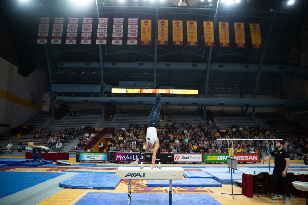 The Iowa Hawekeys against Minnesota and Penn State at the Maturi Pavilion Saturday, March 23, 2019 in Minneapolis, Minn. (C. Morgan Engel/Freelance)