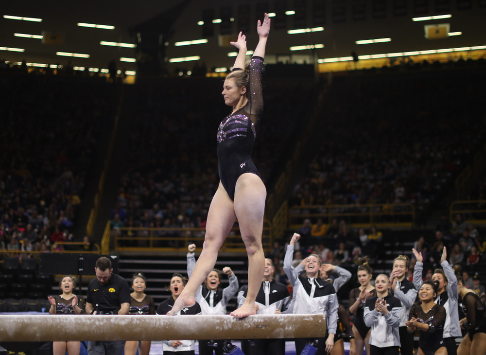 The Iowa Hawkeyes against the Iowa State Cyclones Friday, March 1, 2019 at Carver-Hawkeye Arena. (Brian Ray/hawkeyesports.com)