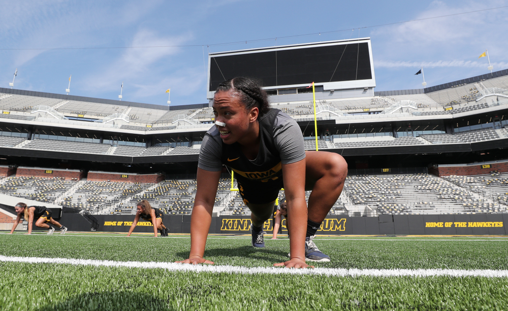 The Iowa WomenÕs Basketball Team participates in the The Program Tuesday, September 17, 2019 at Kinnick Stadium (Brian Ray/hawkeyesports.com)