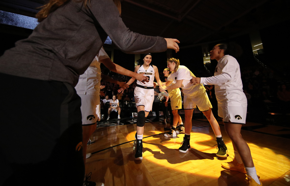 Iowa Hawkeyes forward Megan Gustafson (10) against the Rutgers Scarlet Knights Wednesday, January 23, 2019 at Carver-Hawkeye Arena. (Brian Ray/hawkeyesports.com)