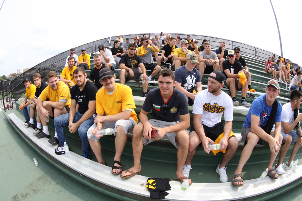 The Iowa Wrestling Team during the Iowa Student Athlete Kickoff Kickball game Sunday, August 19, 2018 at Duane Banks Field. (Brian Ray/hawkeyesports.com)