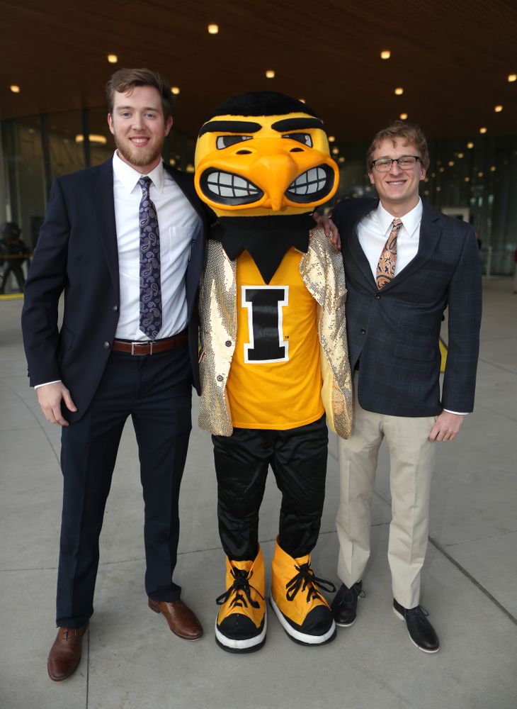 The 2019 Golden Herkys yellow carpet Tuesday, April 23, 2019 at Hancher Auditorium. (Brian Ray/hawkeyesports.com)