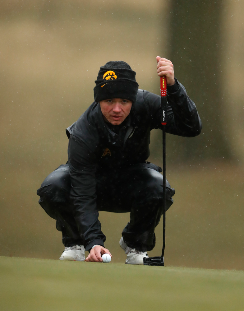 Iowa's Alex Moorman during day two of the 2018 Hawkeye Invitational Friday, April 13, 2018 at Finkbine Golf Course. (Brian Ray/hawkeyesports.com)