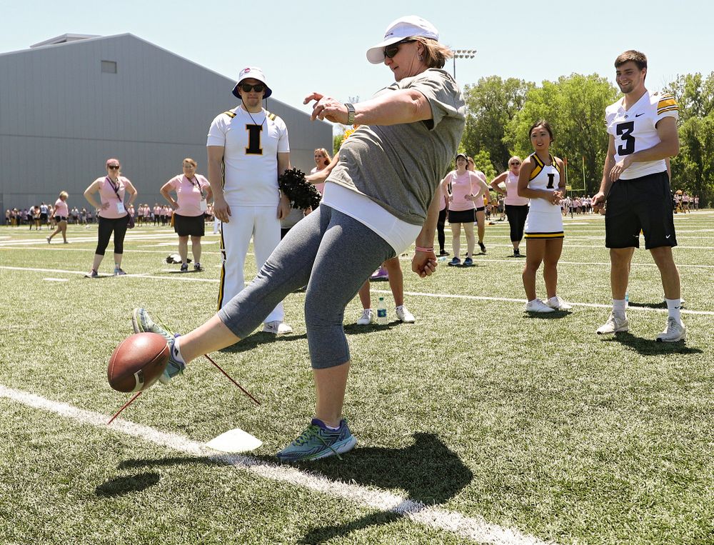 The Ladies Football Academy at the Hansen Football Performance Center in Iowa City on Saturday, Jun 8, 2019. (Stephen Mally/hawkeyesports.com)