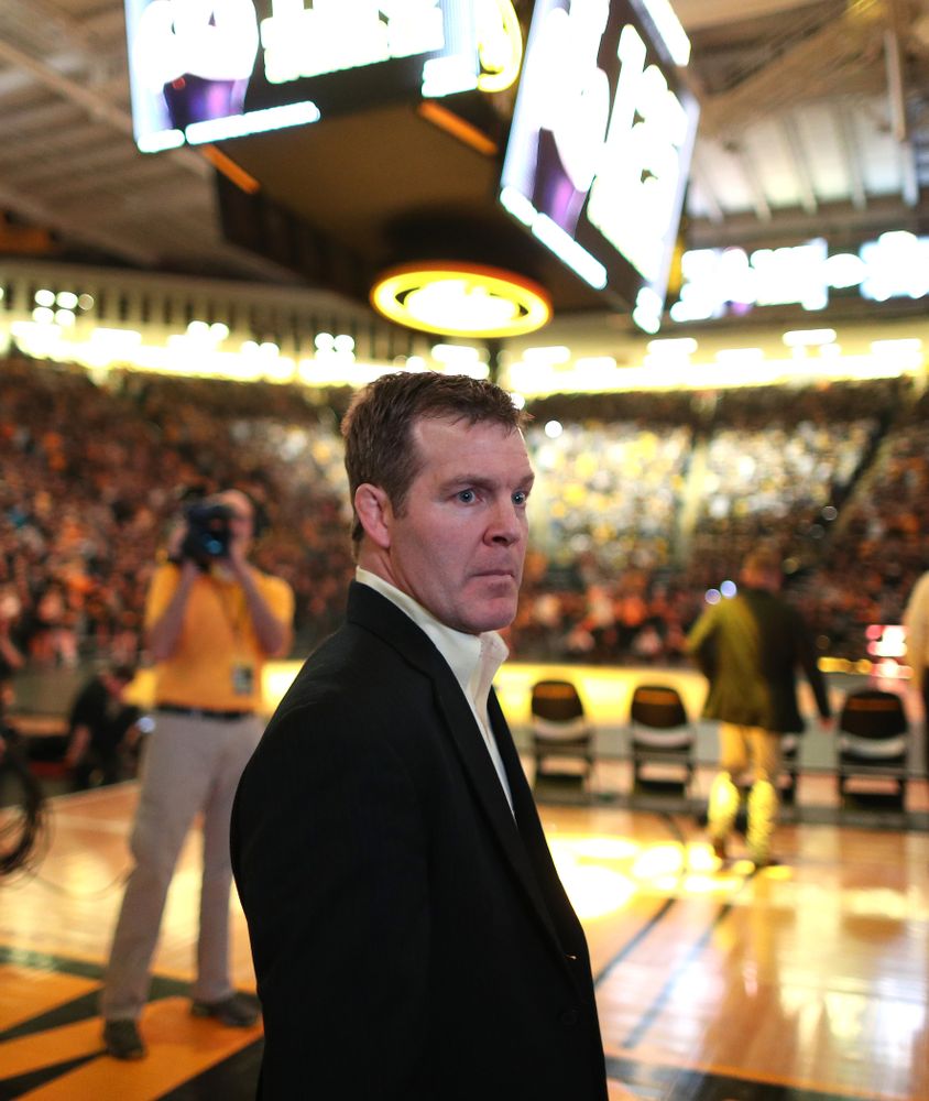 Iowa Head Coach Tom Brands before their meet against Penn State Friday, January 31, 2020 at Carver-Hawkeye Arena. (Brian Ray/hawkeyesports.com)