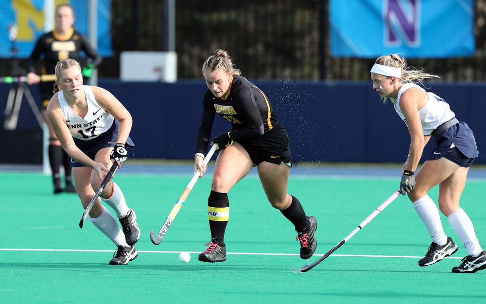 Iowa Hawkeyes Katie Birch (11) against Penn State in the 2019 Big Ten Field Hockey Tournament Championship Game Sunday, November 10, 2019 in State College. (Brian Ray/hawkeyesports.com)