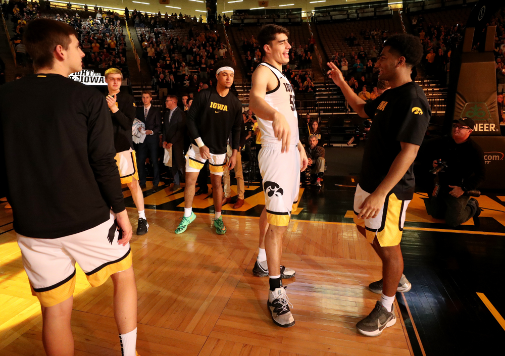 Iowa Hawkeyes forward Luka Garza (55) against the Minnesota Golden Gophers Monday, December 9, 2019 at Carver-Hawkeye Arena. (Brian Ray/hawkeyesports.com)