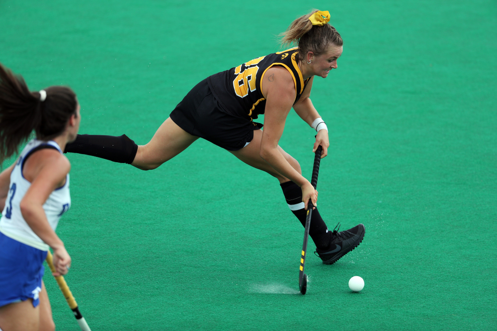 Iowa Hawkeyes forward Maddy Murphy (26) against the Duke Blue Devils Sunday, September 15, 2019 at Grant Field. (Brian Ray/hawkeyesports.com)