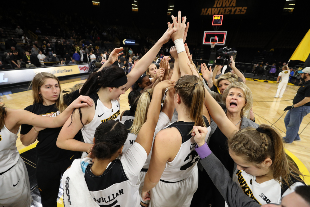 The Iowa Hawkeyes against the Wisconsin Badgers Monday, January 7, 2019 at Carver-Hawkeye Arena. (Brian Ray/hawkeyesports.com)