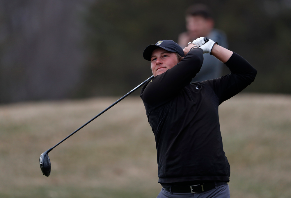 Alex Schaake during the 2018 Hawkeye Invitational Friday, April 13, 2018 at Finkbine Golf Course. (Brian Ray/hawkeyesports.com)