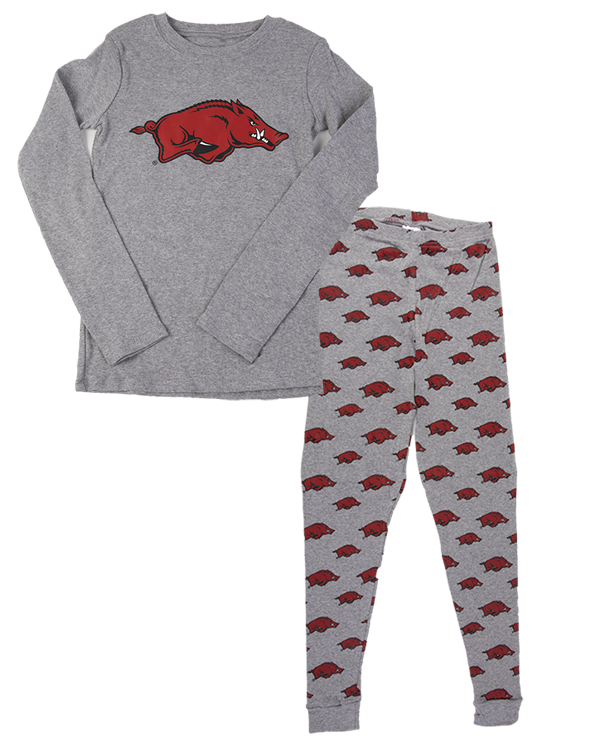 Arkansas Razorbacks Long Sleeve T Shirt Pant Sleep Set Boy 8 20