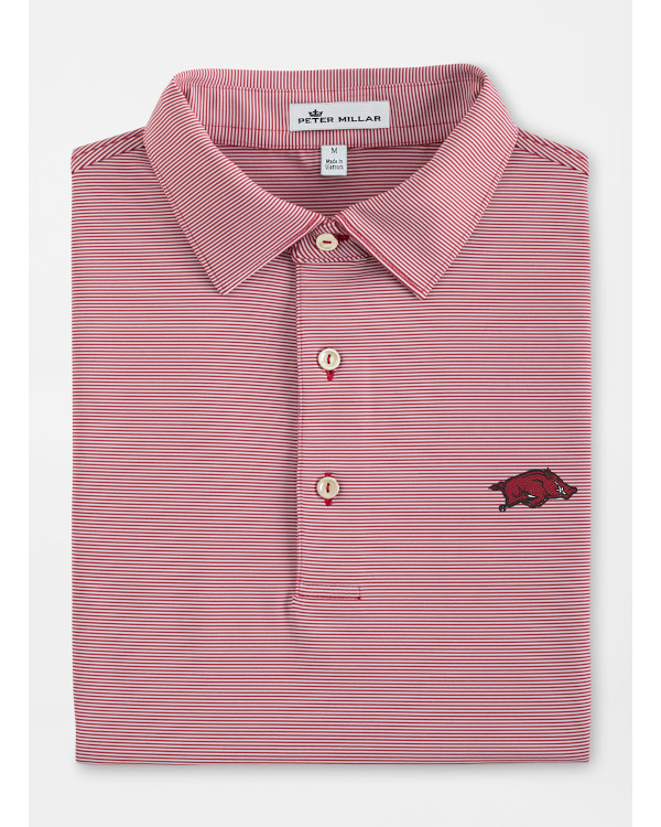 Arkansas Razorbacks Peter Millar Jubilee Stripe Stretch Jersey Arkansas Razorbacks Store Shop University Of Arkansas Apparel Gear Gifts Clothing