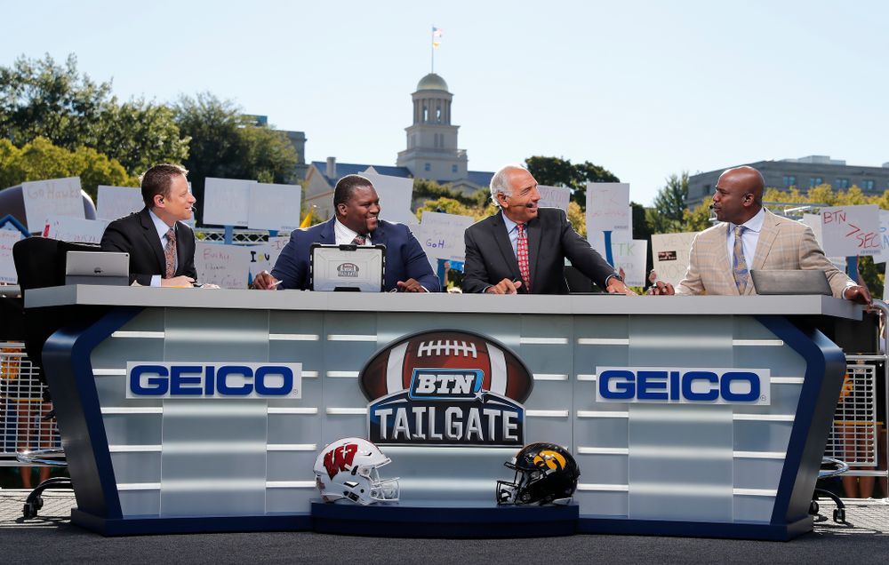 The BTN Tailgate does a live show Saturday, September 22, 2018 at Hubbard Park on the University of Iowa Campus. (Brian Ray/hawkeyesports.com)