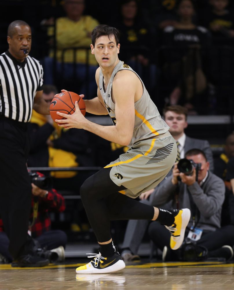 Iowa Hawkeyes forward Tyler Cook (25) against the Nebraska Cornhuskers Sunday, January 6, 2019 at Carver-Hawkeye Arena. (Brian Ray/hawkeyesports.com)
