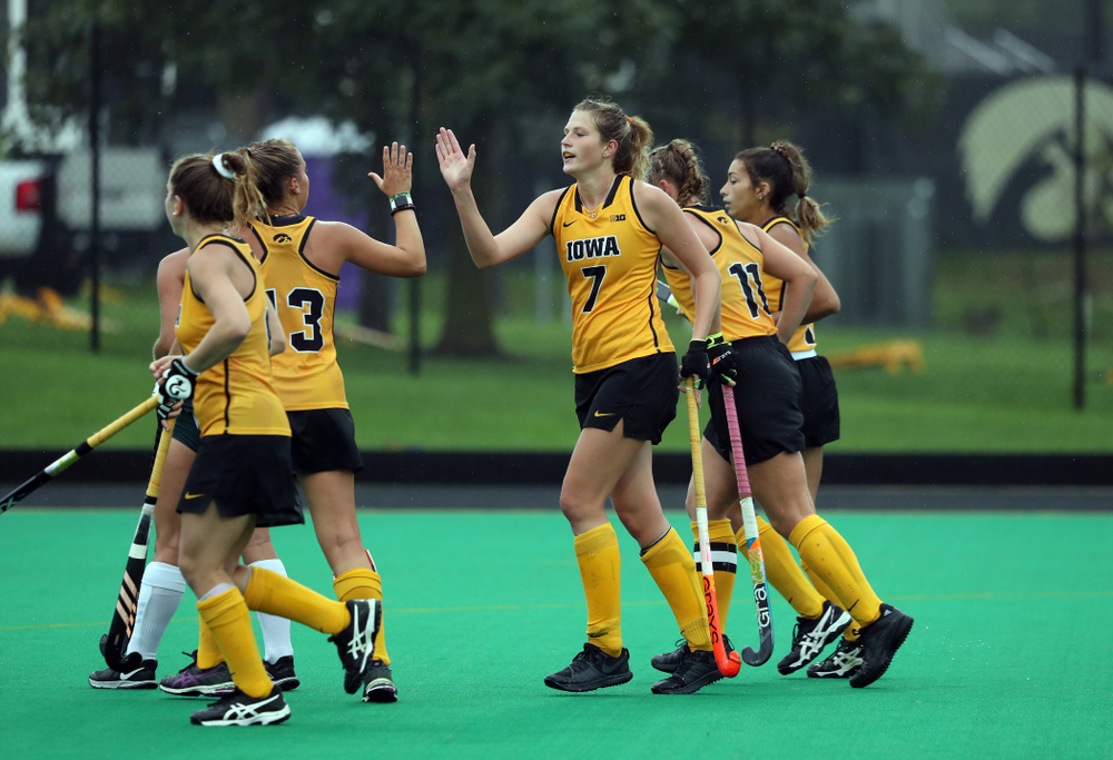 Iowa Hawkeyes Ellie Holley (7) against the Michigan State Spartans Sunday, September 29, 2019 at Grant Field. (Brian Ray/hawkeyesports.com)
