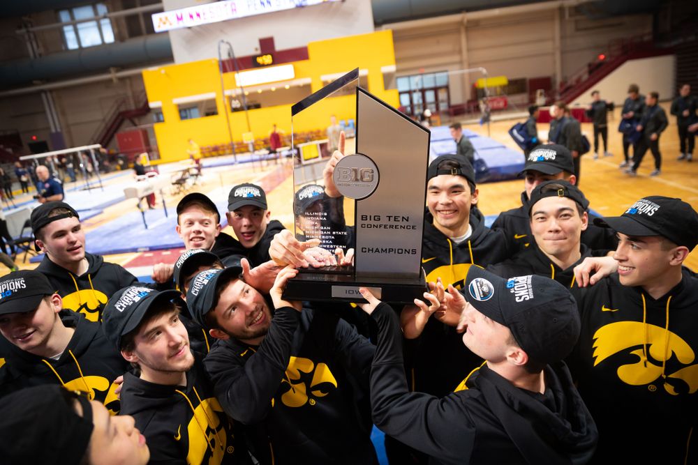 The Iowa Hawekeys against Minnesota and Penn State at the Maturi Pavilion Saturday, March 23, 2019 in Minneapolis, Minn. (C. Morgan Engel/Freelance)