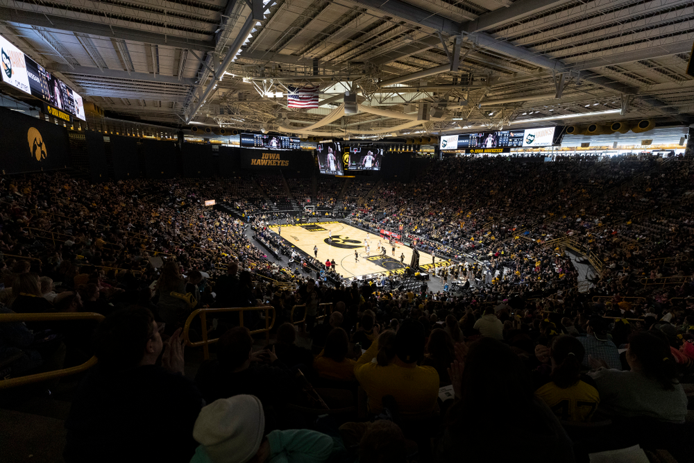 The Iowa Hawkeyes against the Purdue Boilermakers Sunday, January 27, 2019 at Carver-Hawkeye Arena. (Brian Ray/hawkeyesports.com)