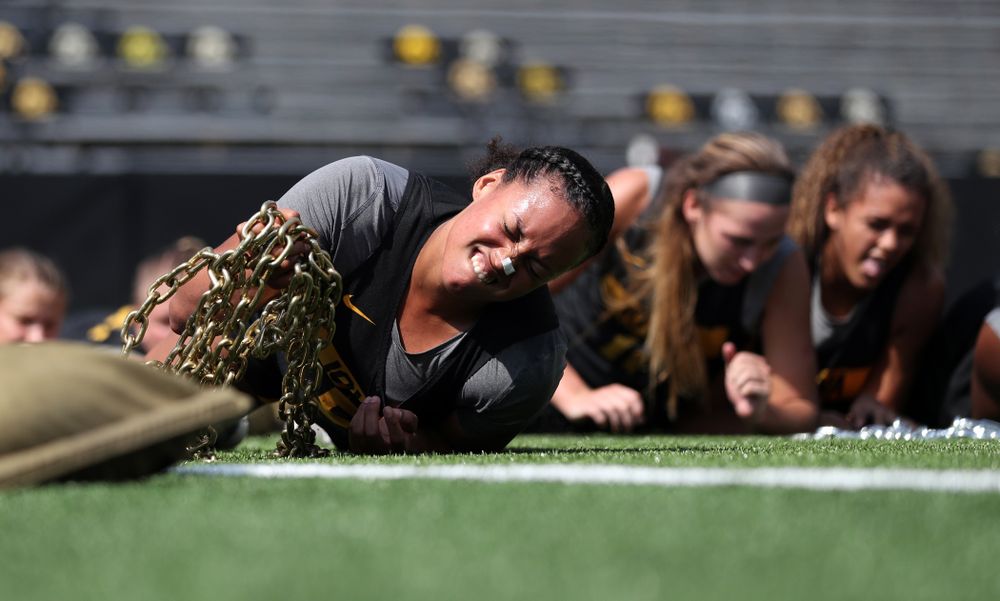 The Iowa WomenÕs Basketball Team participates in the The Program Tuesday, September 17, 2019 at Kinnick Stadium (Brian Ray/hawkeyesports.com)