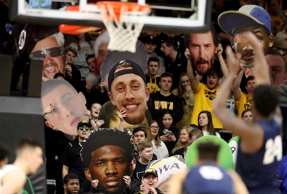 The Hawks Nest against Penn State Saturday, February 29, 2020 at Carver-Hawkeye Arena. (Brian Ray/hawkeyesports.com)