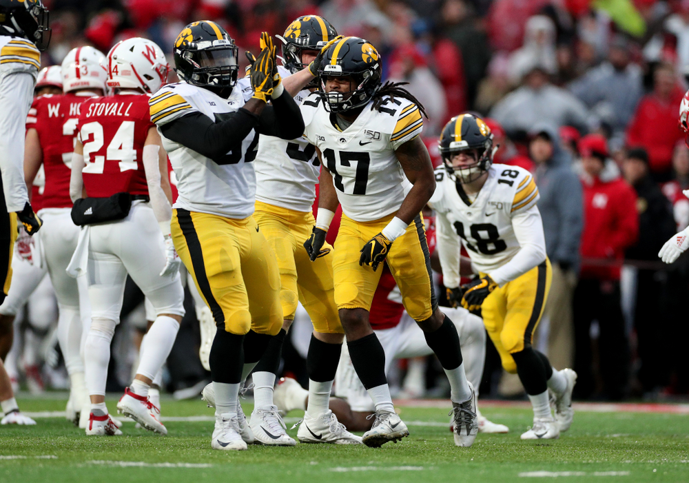 Iowa Hawkeyes defensive back Devonte Young (17) against the Nebraska Cornhuskers Friday, November 29, 2019 at Memorial Stadium in Lincoln, Neb. (Brian Ray/hawkeyesports.com)