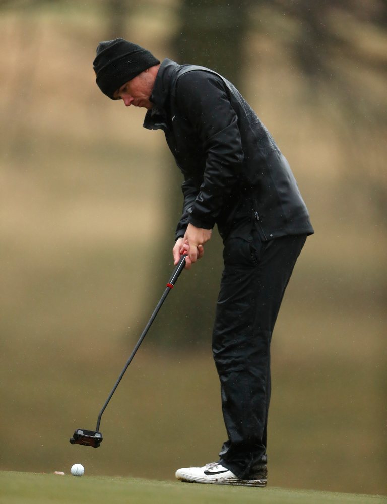 Iowa's Alex Moorman during day two of the 2018 Hawkeye Invitational Friday, April 13, 2018 at Finkbine Golf Course. (Brian Ray/hawkeyesports.com)