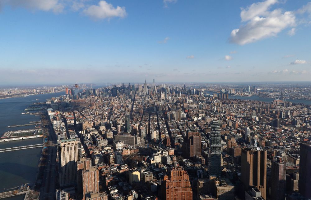 The Iowa Hawkeyes visit the observation deck of the One World Trade Center and the 9/11 Memorial and Museum.