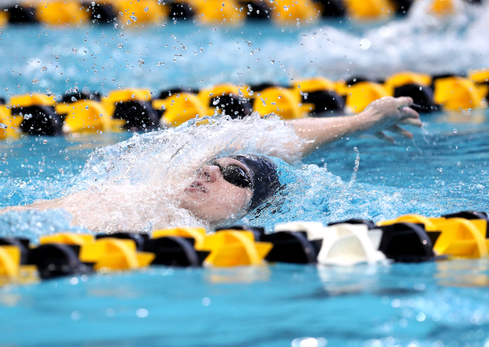Iowa's Dolan Craine competes in the 400-yard IM on the third day at the 2019 Big Ten Swimming and Diving Championships Thursday, February 28, 2019 at the Campus Wellness and Recreation Center. (Brian Ray/hawkeyesports.com)