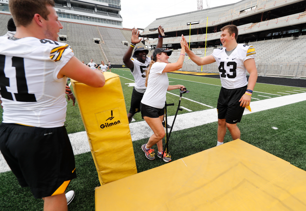 The 2018 Iowa Ladies Football Academy Saturday, June 9, 2018 at Kinnick Stadium. (Brian Ray/hawkeyesports.com)