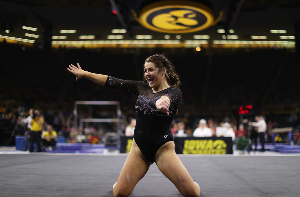 The Iowa Hawkeyes against the Iowa State Cyclones Friday, March 1, 2019 at Carver-Hawkeye Arena. (Brian Ray/hawkeyesports.com)