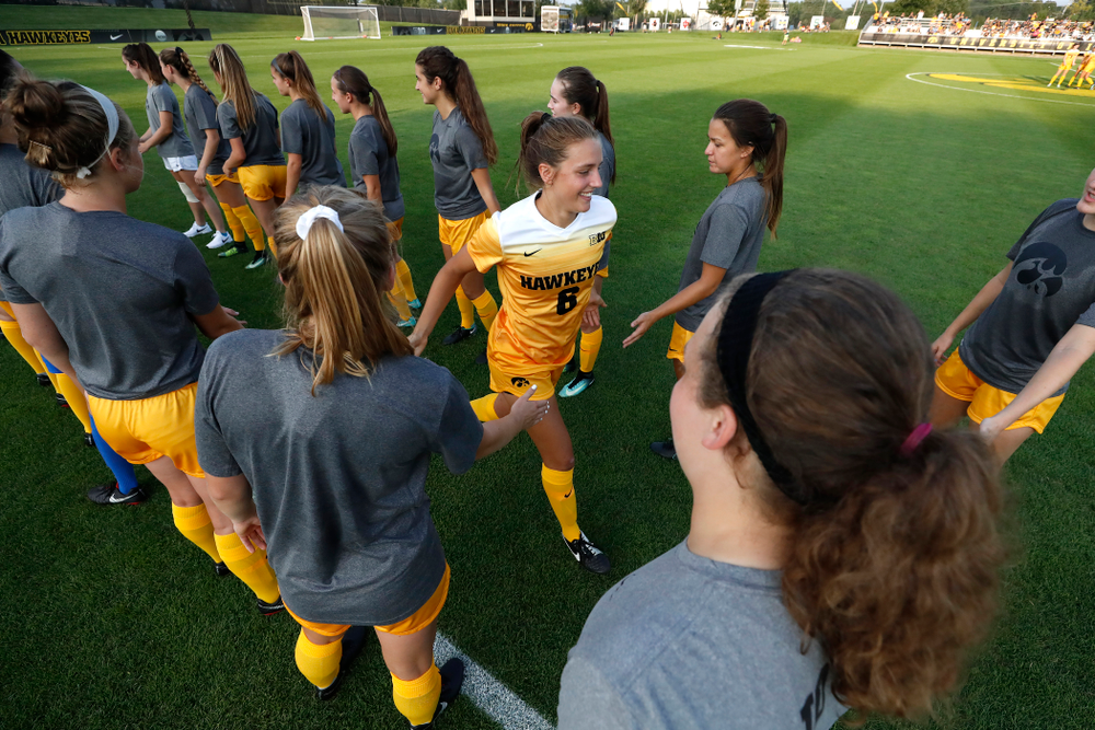 Iowa Hawkeyes Isabella Blackman (6) against the Missouri Tigers Friday, August 17, 2018 at the Iowa Soccer Complex. (Brian Ray/hawkeyesports.com)
