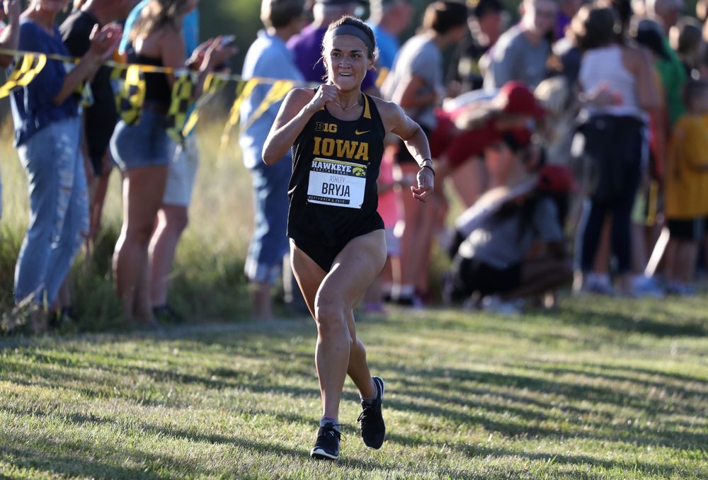 IowaÕs Ashely Bryja runs in the 2019 Hawkeye Invitational Friday, September 6, 2019 at the Ashton Cross Country Course. (Brian Ray/hawkeyesports.com)