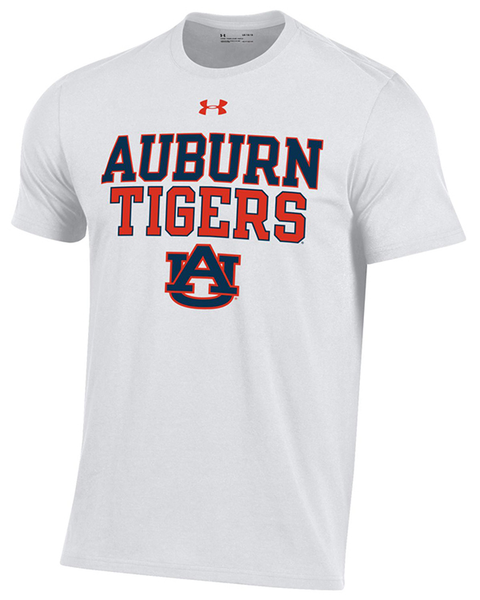 Auburn Tigers White Under Armour 'Auburn University' Performance Cotton T-Shirt - The Auburn Fan 