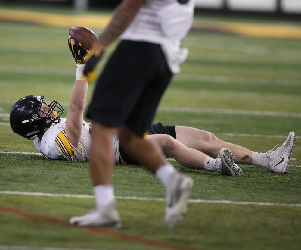 Iowa Hawkeyes defensive back Jake Gervase (30) during preparation for the 2019 Outback Bowl Monday, December 17, 2018 at the Hansen Football Performance Center. (Brian Ray/hawkeyesports.com)